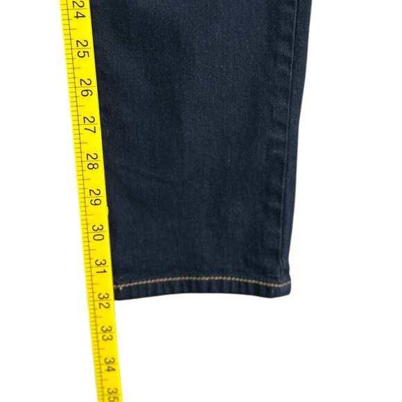 Mossimo Supply Co Dark Wash Contrast Stitching Five Pocket Skinny Jeans 13 - Picture 7 of 7